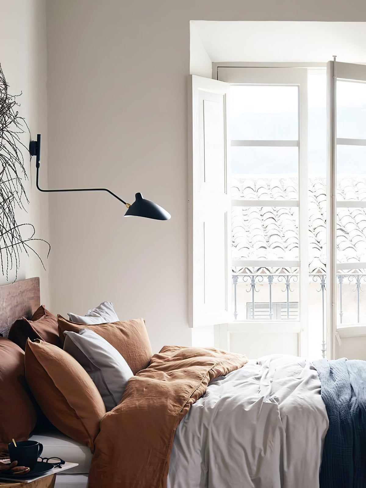 Applique Serge Mouille - Lampe Murale Design - Bras Mobiles
