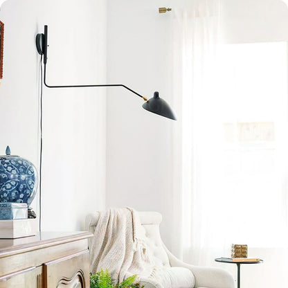 Applique Serge Mouille - Lampe Murale Design - Bras Mobiles