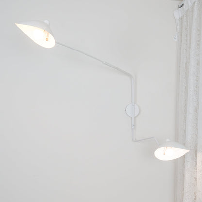 Applique Serge Mouille - Lampe Murale Design - Bras Mobiles