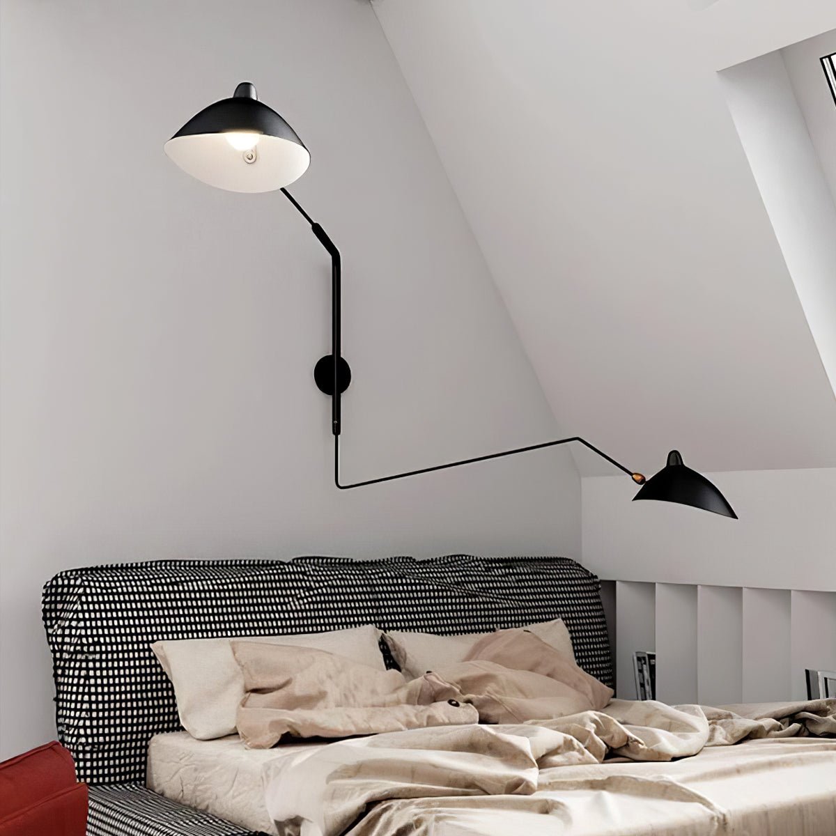 Applique Serge Mouille - Lampe Murale Design - Bras Mobiles