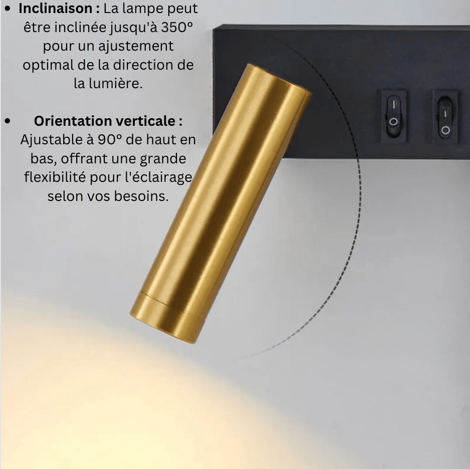 Liseuse Murale LED - Lumière Douce - Moderne