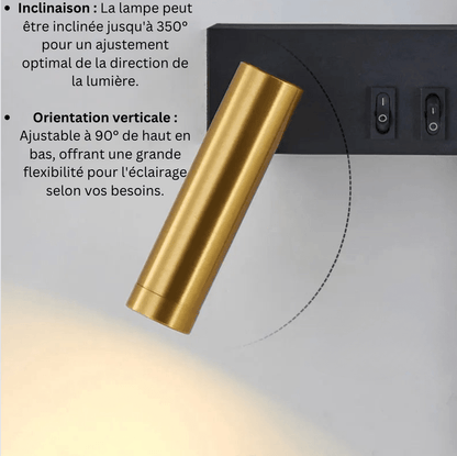 Liseuse Murale LED - Lumière Douce - Moderne