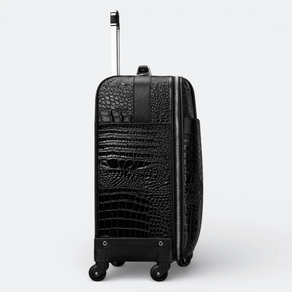 Bagage Voyage Cuir Homme Noir Profond - | AïtaVia