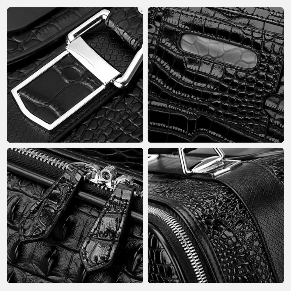 Bagage Voyage Cuir Homme Noir Profond - | AïtaVia