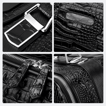 Bagage Voyage Cuir Homme Noir Profond - | AïtaVia