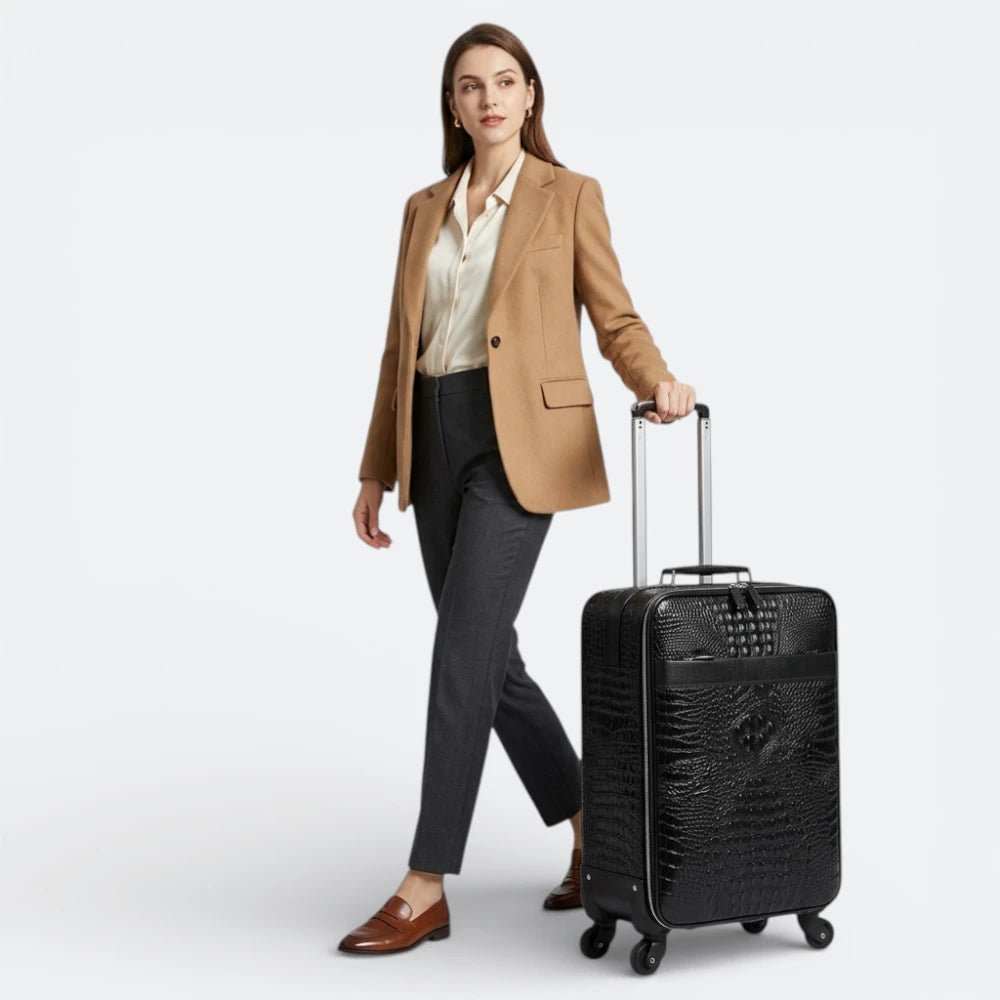 Bagage Voyage Cuir Homme Noir Profond - | AïtaVia