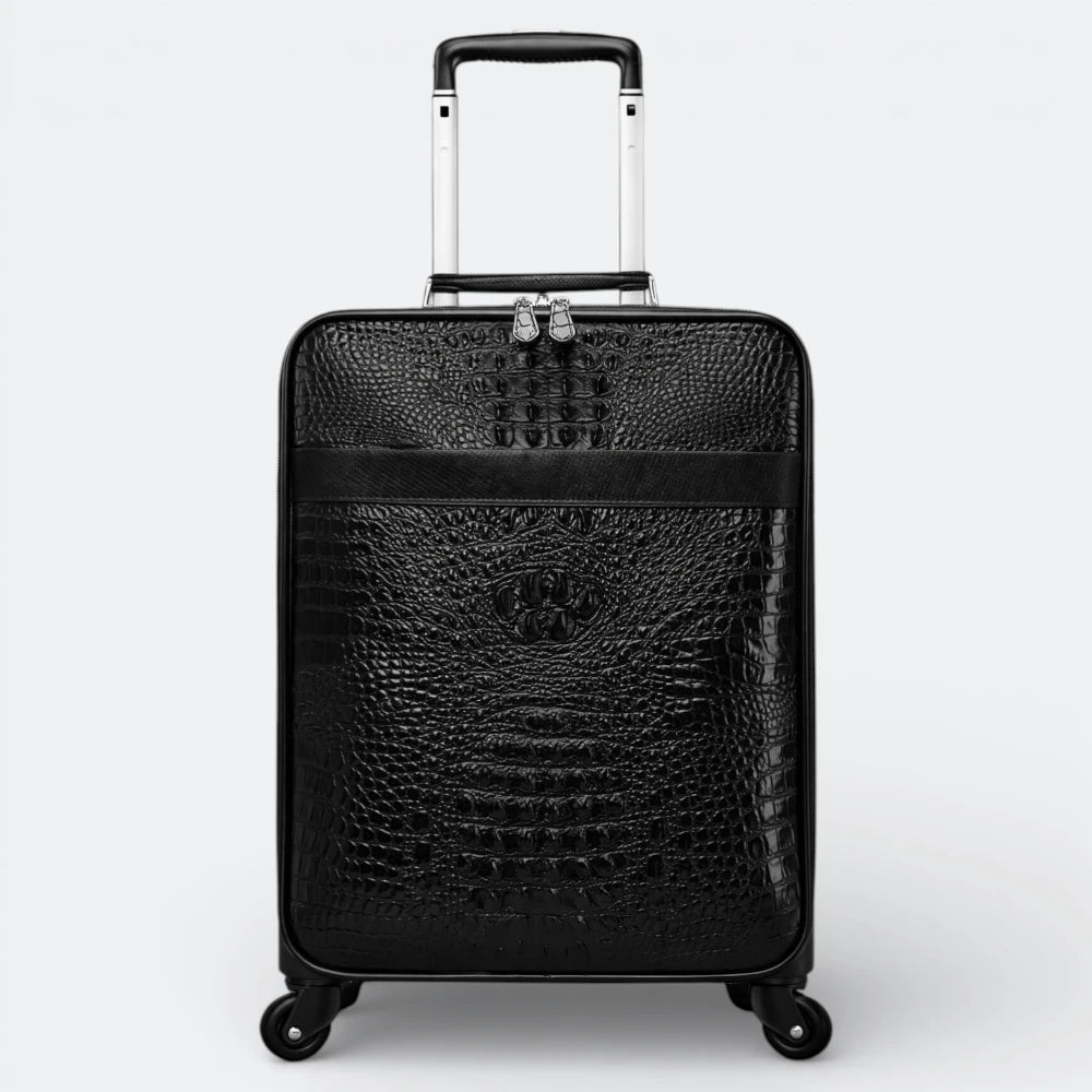Bagage Voyage Cuir Homme Noir Profond - | AïtaVia