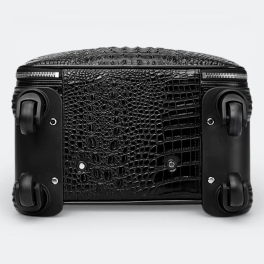 Bagage Voyage Cuir Homme Noir Profond - | AïtaVia