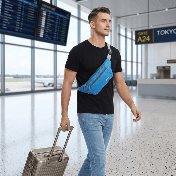 Banane de Voyage Ceinture Bleu Saphir - | AïtaVia