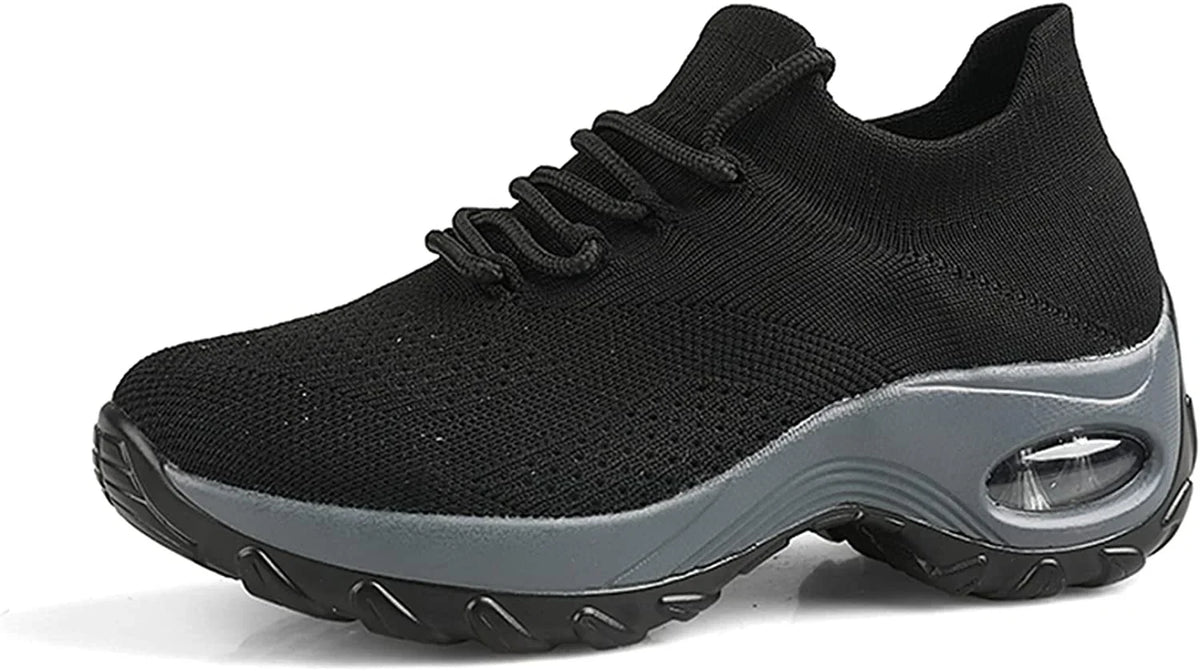 Baskets Confortables pour Femmes - Maille Respirante & Coussin d'Air