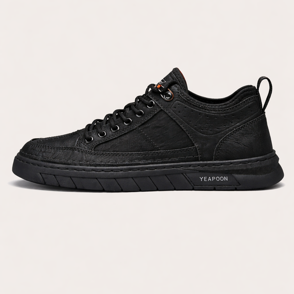 Baskets Hommes Effet Cuir – Confort et Style Urbain