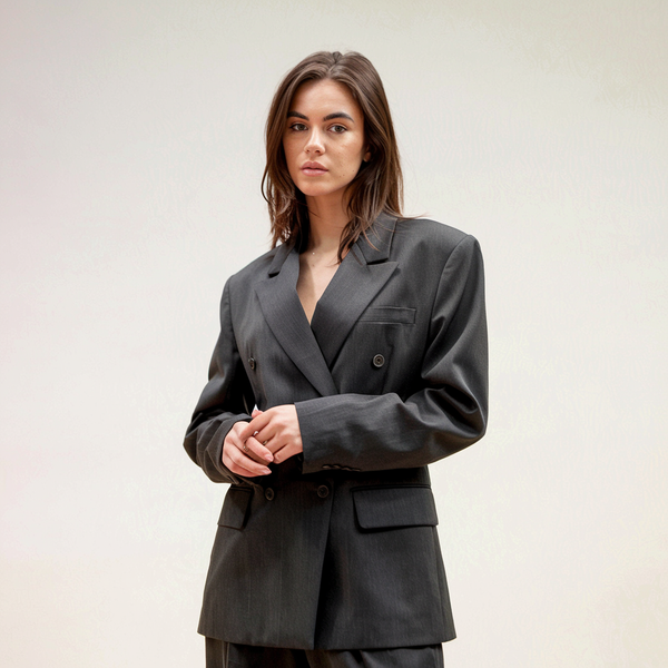 Blazer Femme Croisé Structuré – Élégance Polyvalente