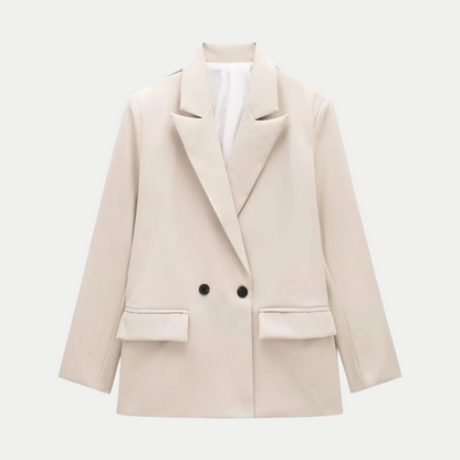 Blazer Femme Croisé Structuré – Élégance Polyvalente
