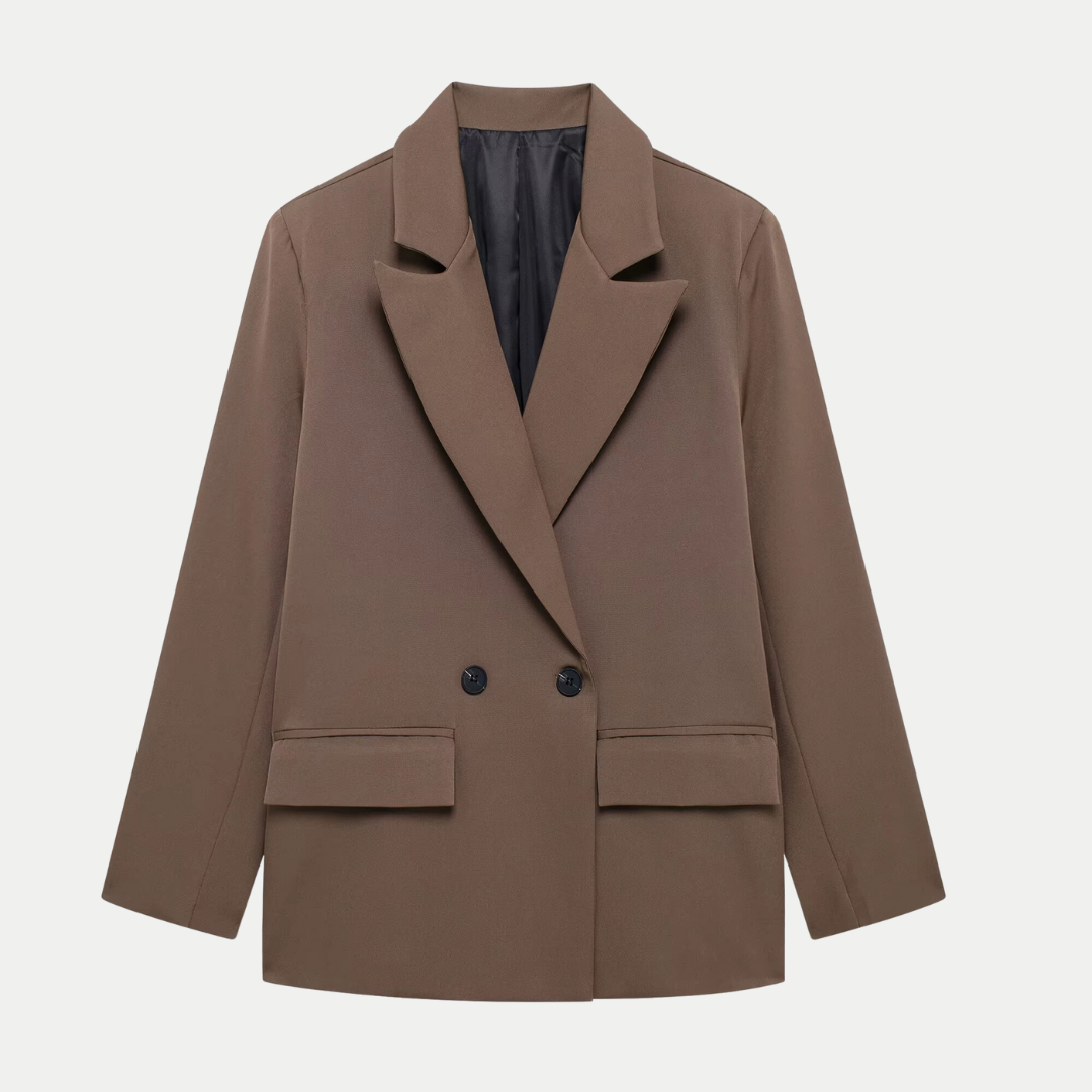 Blazer Femme Croisé Structuré – Élégance Polyvalente
