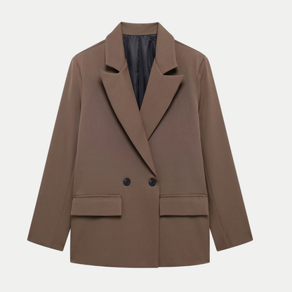 Blazer Femme Croisé Structuré – Élégance Polyvalente