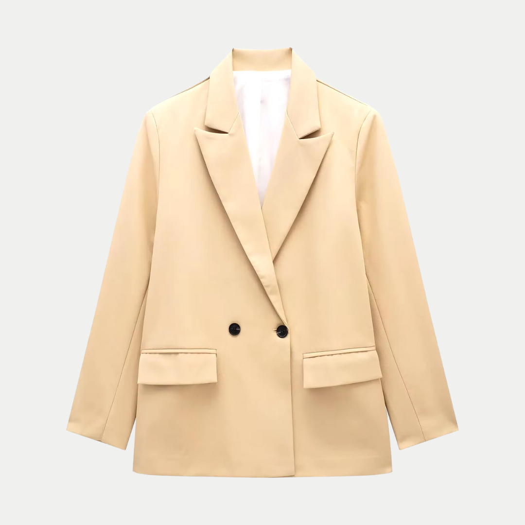 Blazer Femme Croisé Structuré – Élégance Polyvalente