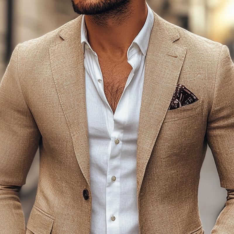 Blazer Décontracté à Deux Boutons pour Homme : Élégance Moderne
