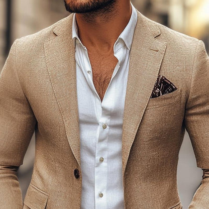 Blazer Décontracté à Deux Boutons pour Homme : Élégance Moderne