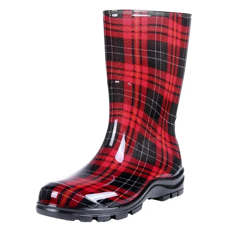 Bottes de Pluie Imperméables Élégantes pour Femme