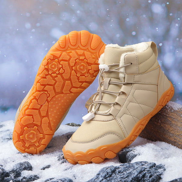 Bottes Hivernales Chaudes et Imperméables Pieds Nus Unisexe