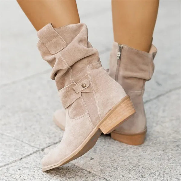 Bottines Basses Femme Confortables – Idéales pour l'Automne et l'Hiver