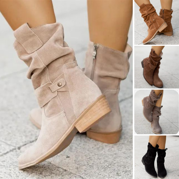Bottines Basses Femme Confortables – Idéales pour l'Automne et l'Hiver
