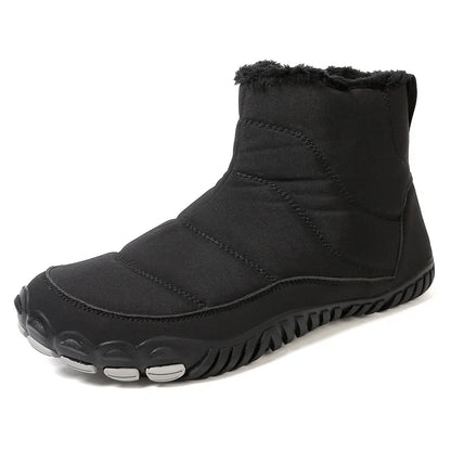 Bottines d'Hiver Chaudes Unisexes – Confort Pieds Nus et Imperméables