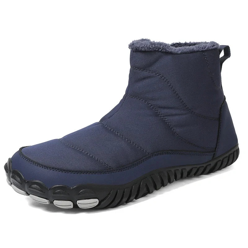 Bottines d'Hiver Chaudes Unisexes – Confort Pieds Nus et Imperméables