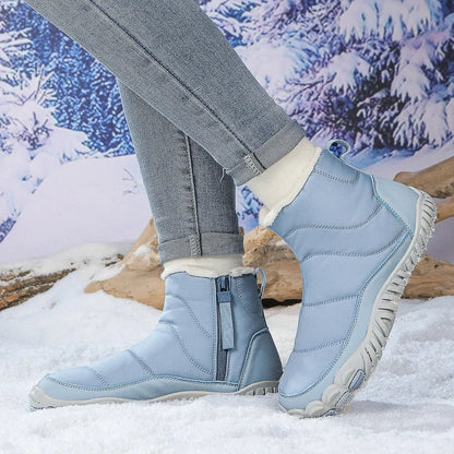 Bottines d'Hiver Chaudes Unisexes – Confort Pieds Nus et Imperméables