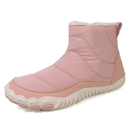 Bottines d'Hiver Chaudes Unisexes – Confort Pieds Nus et Imperméables