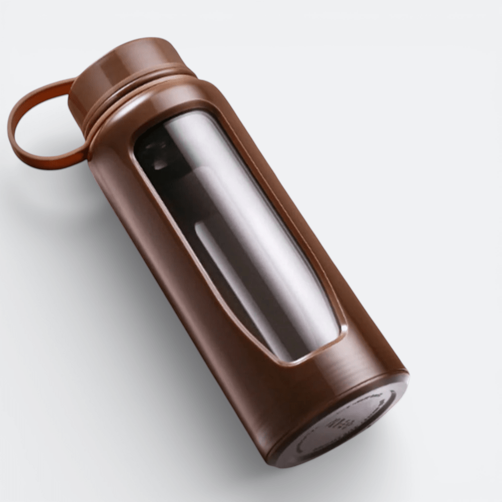 Bouteille en Verre Gourde Brun Gris - | AïtaVia