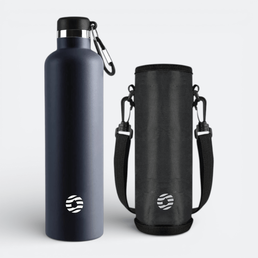 Bouteille Isotherme Inox Bleu Acier - | AïtaVia