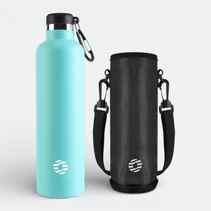 Bouteille Isotherme Inox Bleu Cristal - | AïtaVia