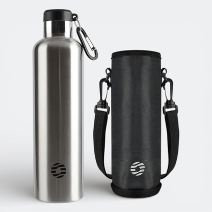 Bouteille Isotherme Inox Gris Métal - | AïtaVia