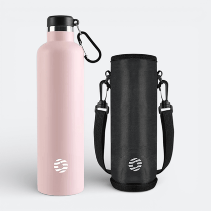 Bouteille Isotherme Inox Rose Pastel - | AïtaVia