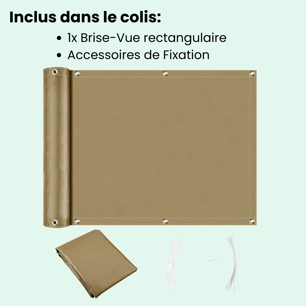 Brise-Vue Balcon - Protection Solaire Imperméable