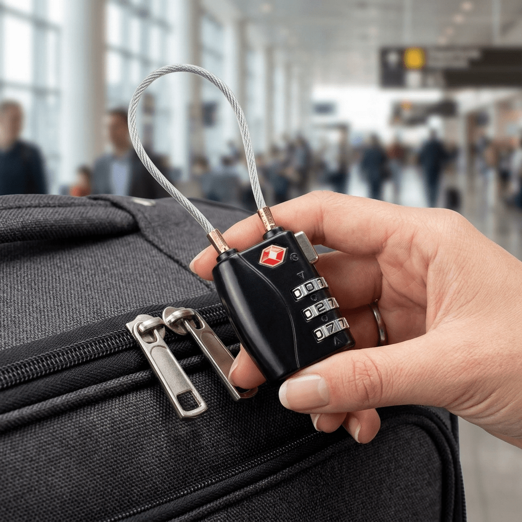 Cadenas TSA Valise Argent Brillant - | AïtaVia