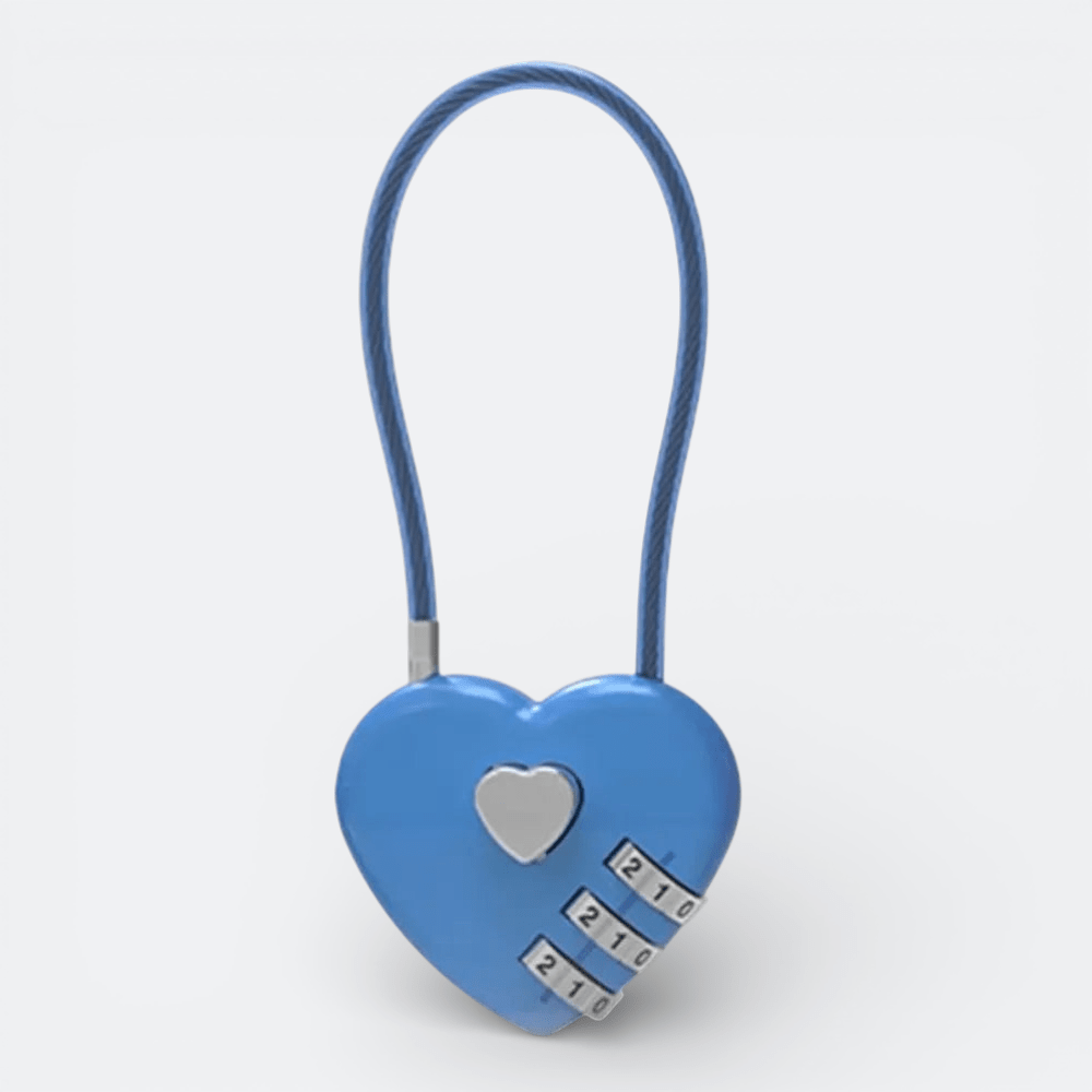 Cadenas Valise 3 Chiffres Bleu Azur - | AïtaVia