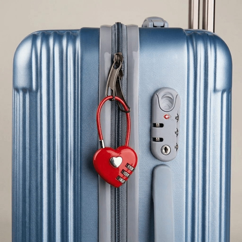 Cadenas Valise 3 Chiffres Rose Pastel - | AïtaVia