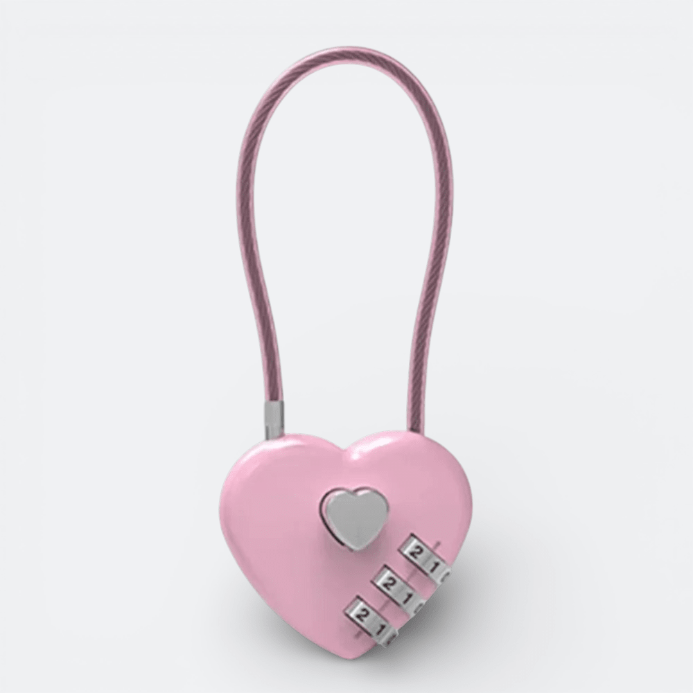 Cadenas Valise 3 Chiffres Rose Pastel - | AïtaVia