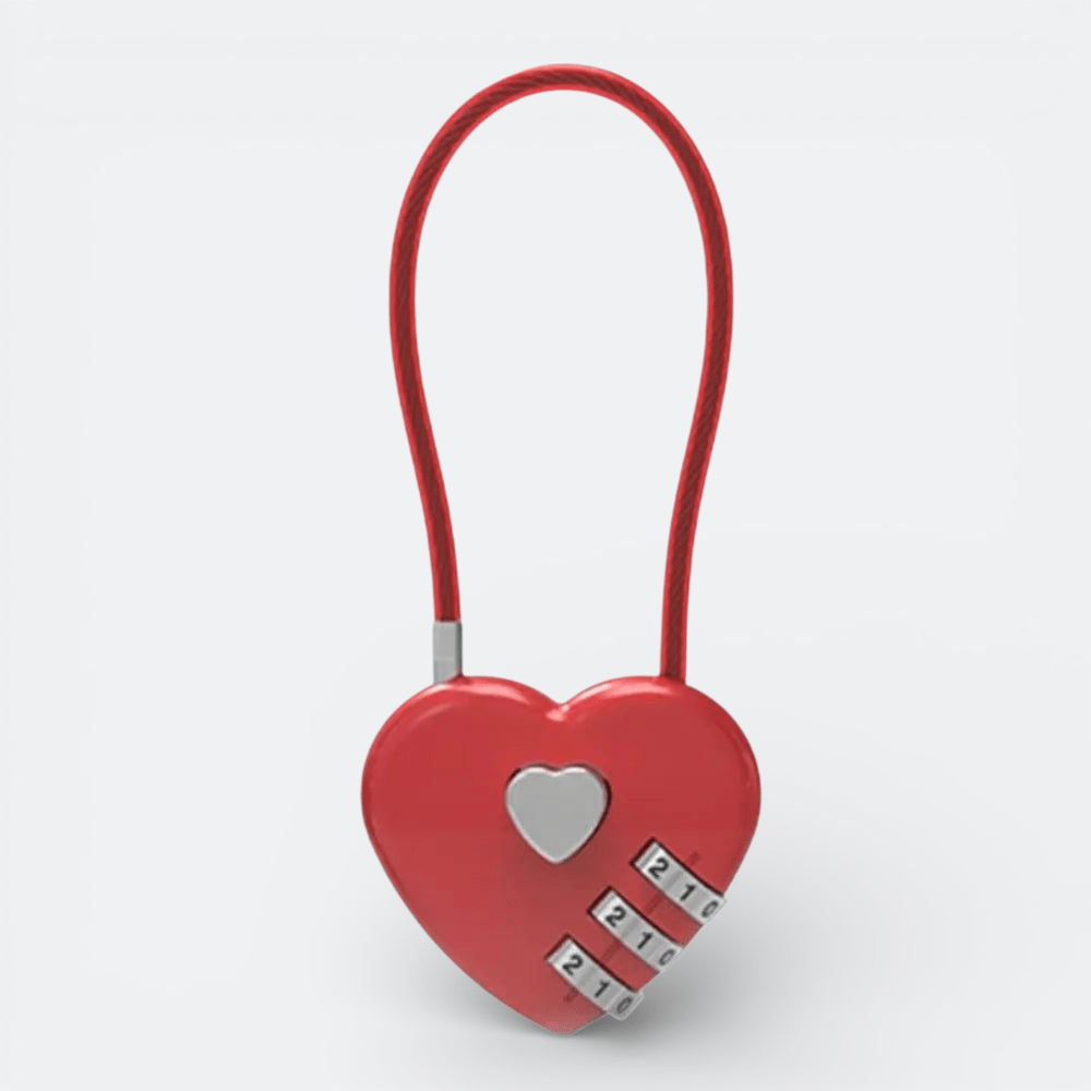 Cadenas Valise 3 Chiffres Rouge Terre - | AïtaVia