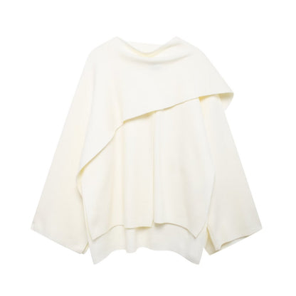 Cape Écharpe Asymétrique Femme – Élégance Oversize et Confort Chic