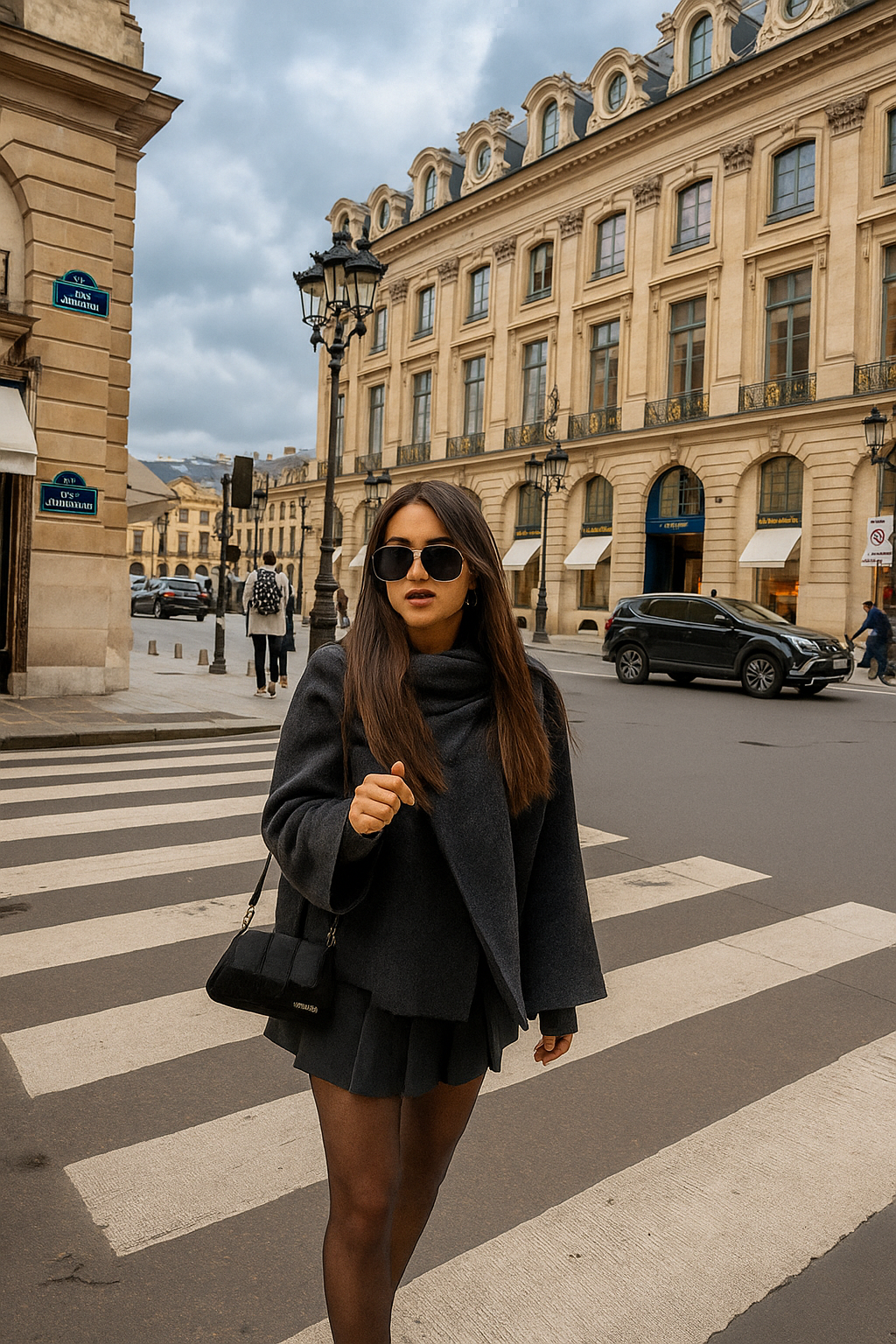 Cape Écharpe Asymétrique Femme – Élégance Oversize et Confort Chic