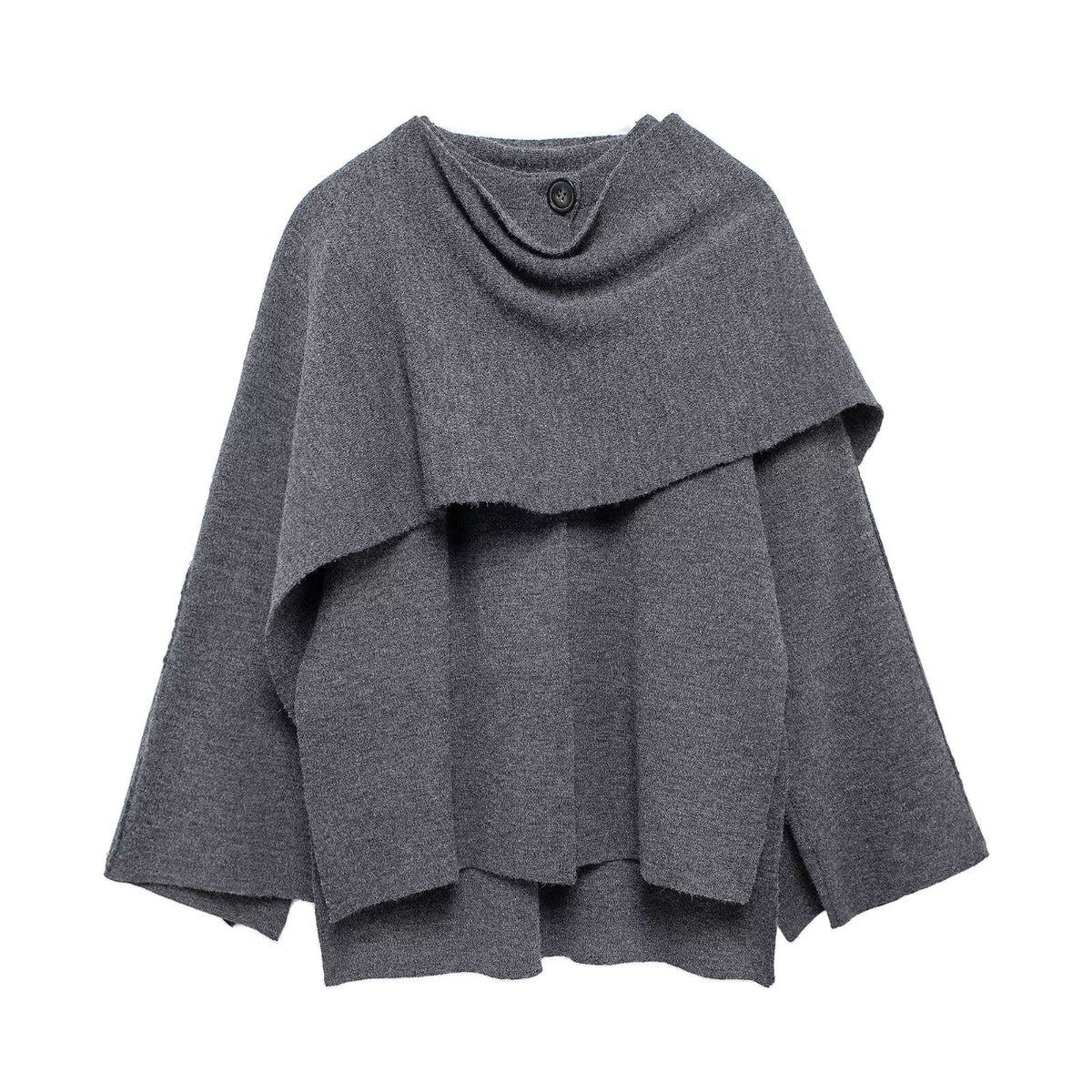 Cape Écharpe Asymétrique Femme – Élégance Oversize et Confort Chic
