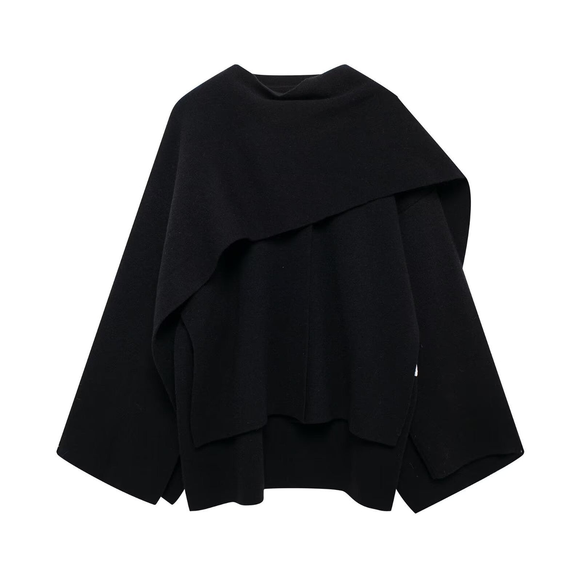 Cape Écharpe Asymétrique Femme – Élégance Oversize et Confort Chic