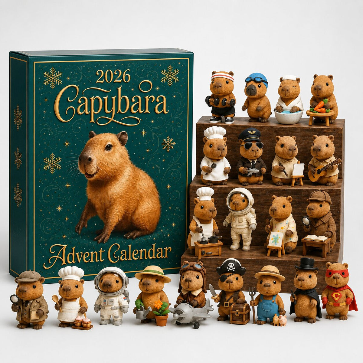 Calendrier de l'Avent 2026 capybara avec 24 figurines surprises
