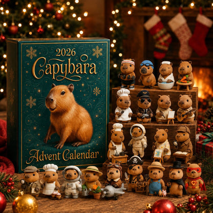 Calendrier de l'Avent 2026 capybara avec 24 figurines surprises