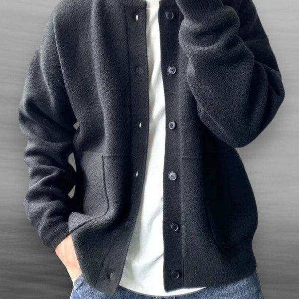 Cardigan Homme à Boutons – Coupe Ample, Confort Doux et Élégant
