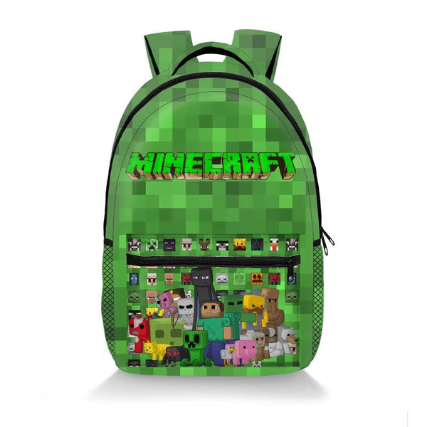 Cartable Minecraft - Sac d'école enfant - Designs pixelisés