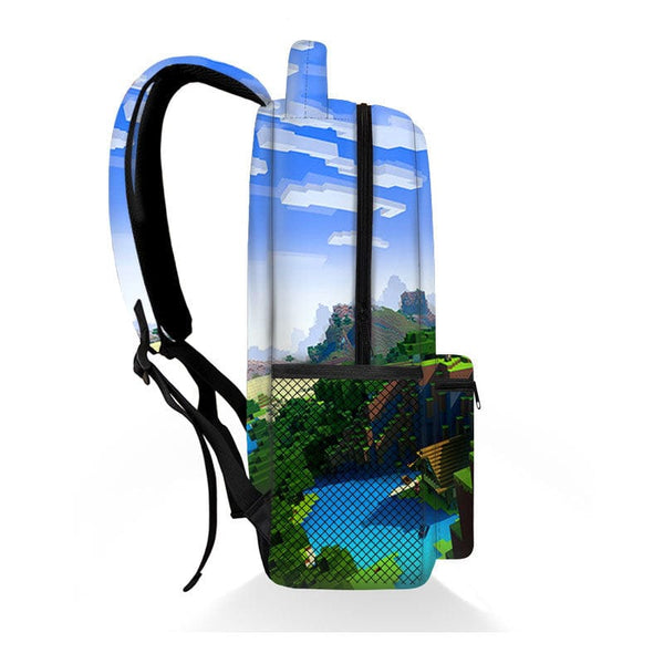Cartable Minecraft - Sac d'école enfant - Designs pixelisés